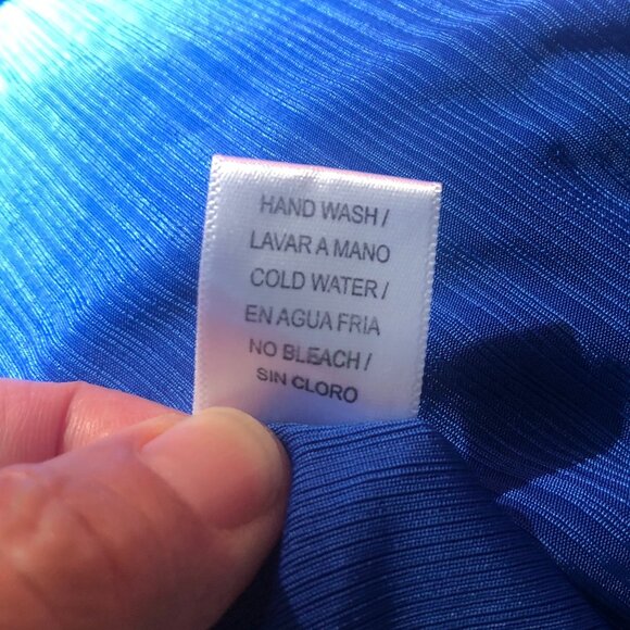 Naïf Women’s 3X Blue Tunic Top, Bell Sleeves, Criss Cross Neckline, Plus Size - Picture 7 of 9